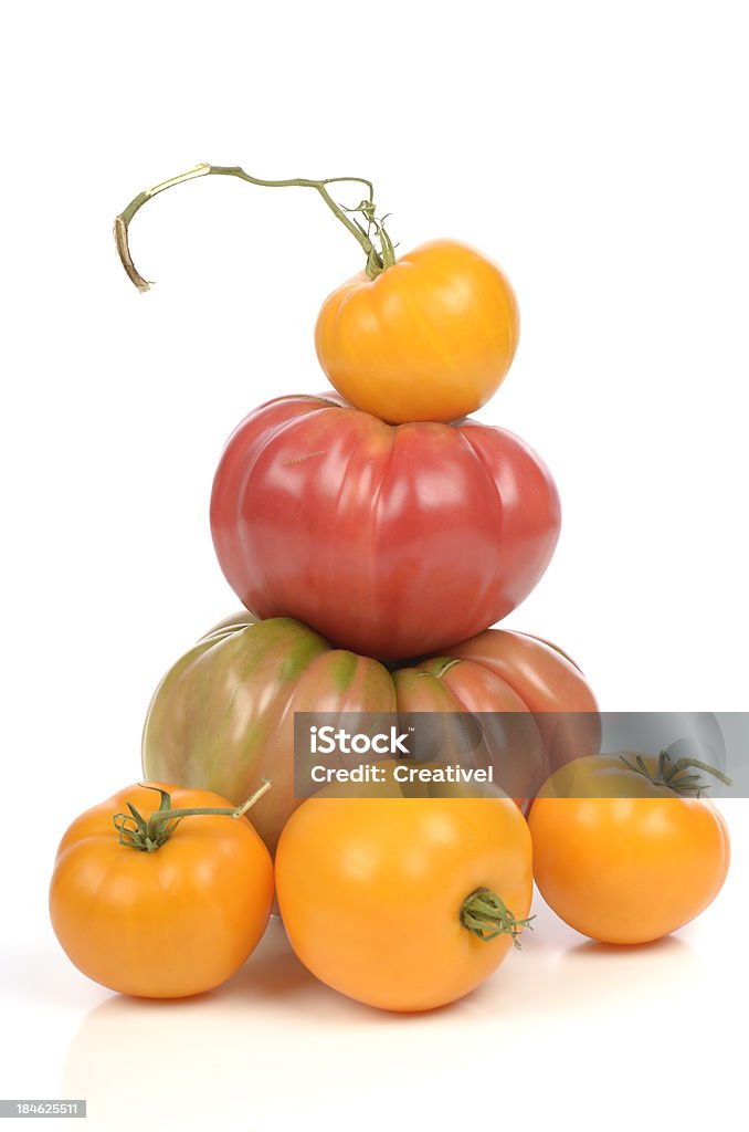 Tomate Heirloom isolado no branco de - Royalty-free Figura para recortar Foto de stock