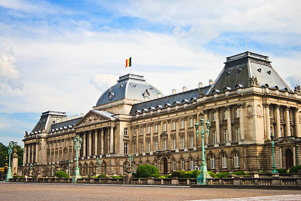 Royal Palace, 브뤼셀, 벨기에 스톡 사진