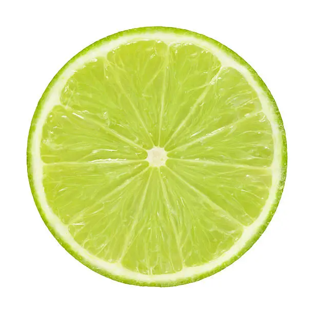 Lime portion on white background. Clipping path included.Related picture: