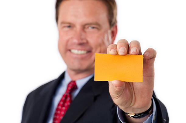 istock Businessman with Business Card 184626755