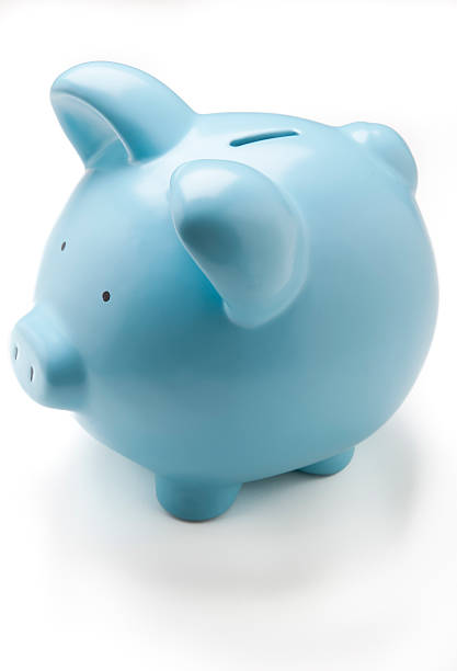 istock Blue Piggy Bank 184626942