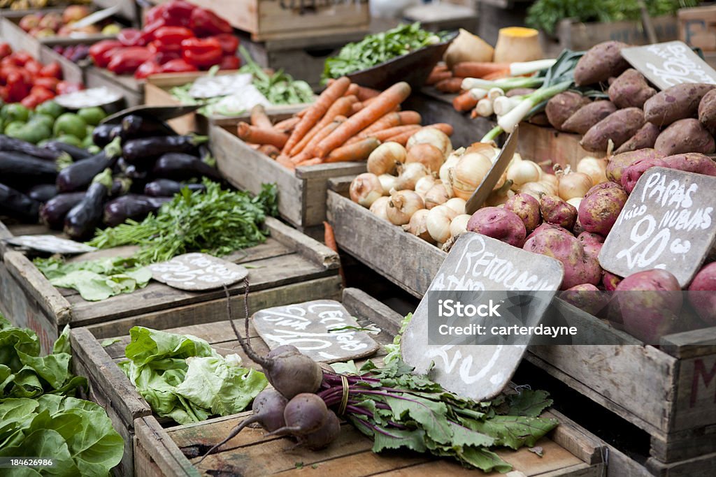 Воскресенье фермеров рынка, Монтевидео, Уругвай - Стоковые фото Рынок - 	место для торговли роялти-фри