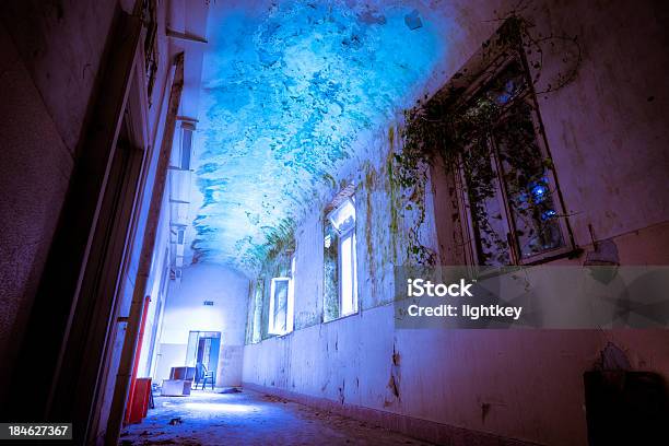 Abandoned Hospital Corridor Stock Photo - Download Image Now - Abandoned, Absence, Architecture