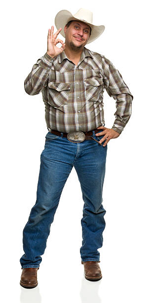 istock Cowboy Gives Okay Sign 184627469