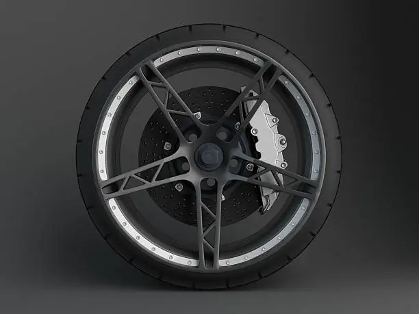 Photo of Ceramic Brake System with tyre and rim