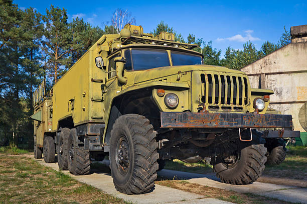istock Old Russian military truck Ural-4320 184627793