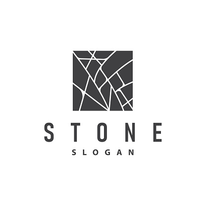 Stone Logo, Premium Elegant Design, Stone Balance Vector, Stepping Rock Walking Icon Illustration Design