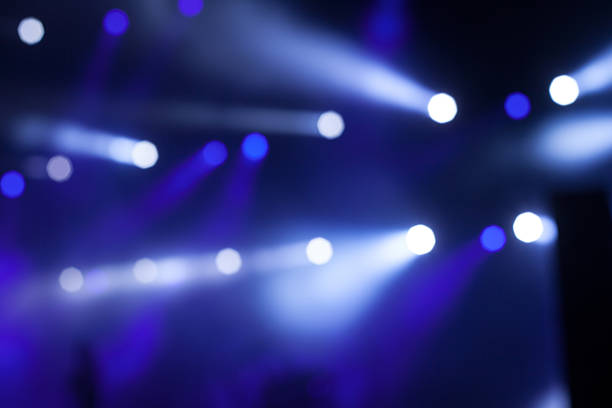 istock Blue Stage Lights, light show at the Concert 184629675