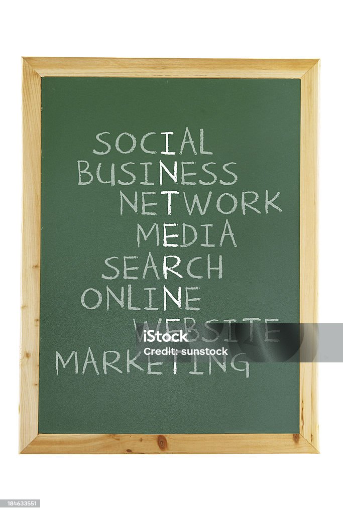 Internet Concepts on Black Board Business Stock Photo