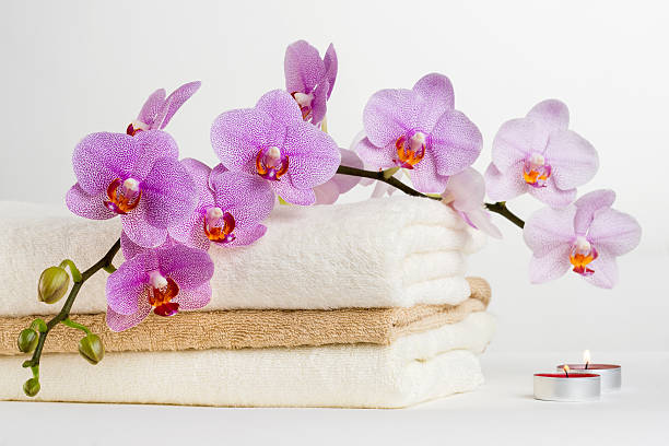 istock Health spa and flower orchid. 184634208