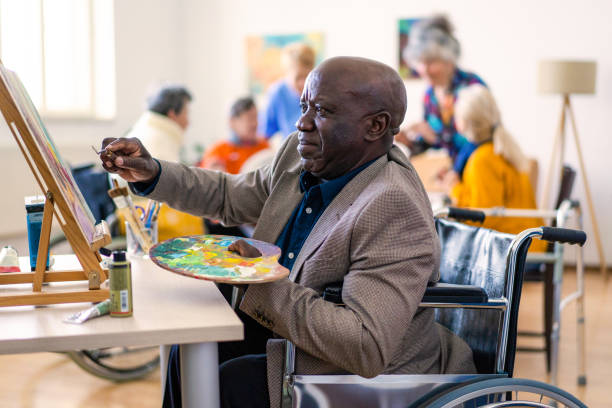 istock Art therapy class in a group meeting 1846367035
