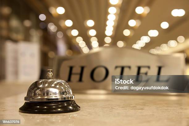 Hotel Reception Bell Stock Photo - Download Image Now - Hotel, Bell, Hotel Reception