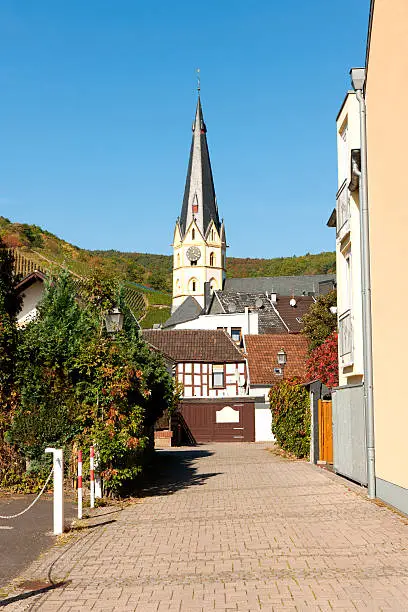 Cityscape of Ahrweiler in Germany.
