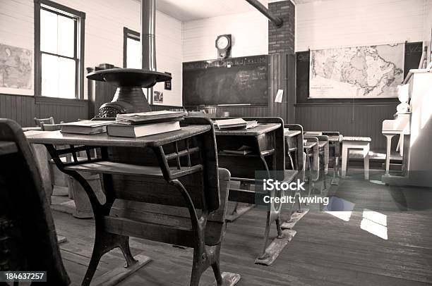 One Room Shool House 1903 Stock Photo - Download Image Now - School Building, Education, Old