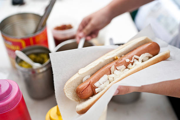istock Street hot dog 184637591