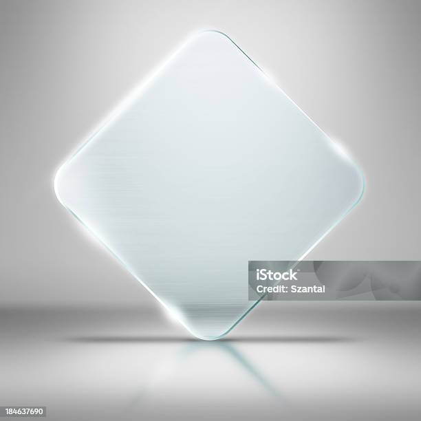 Fotografía De La Placa De Vidrio Blanco Con Espacio De Copia Foto de stock y más banco de imágenes de Cristal - Material