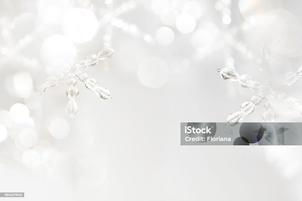 A White Winter Background With Ice Snowflakes Stock Photo - Download Image  Now - Backgrounds, Christmas, Silver Colored - iStock