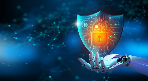 istock Cyber attack block, Cyber data, and Information privacy Concept. 3D Rendering. 1846386242