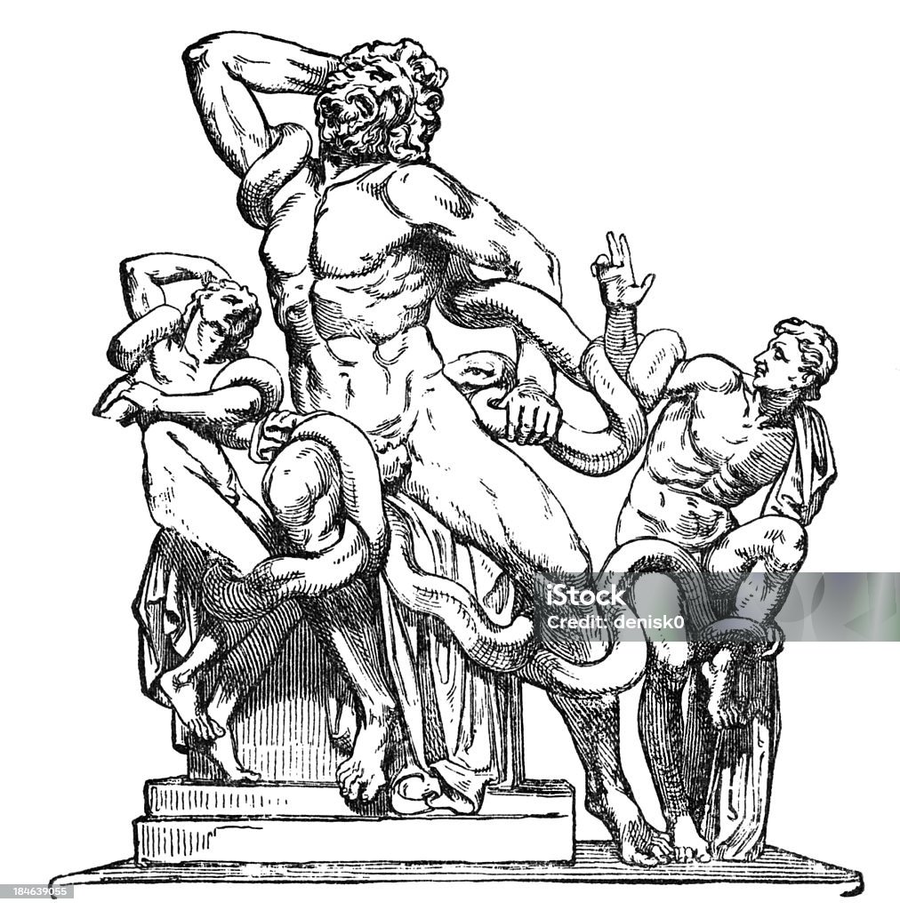 Laocoön et ses Sons du Vatican - Illustration de Antiquités libre de droits