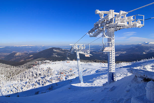 istock Ski lift. Ukraine, Carpathian Mountains, Dragobrat. 184639198