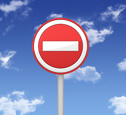 Blank sign in Oporto downtown near the city's greatest landmark - Torre dos Clérigos