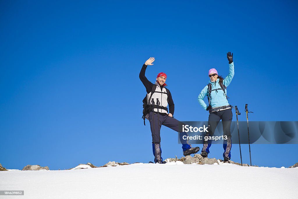 Paar in die Berge - Lizenzfrei Aktiver Lebensstil Stock-Foto