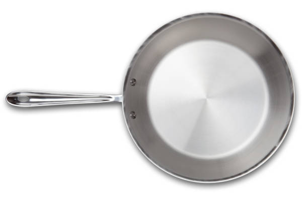 istock Stainless steel frying pan 184640047