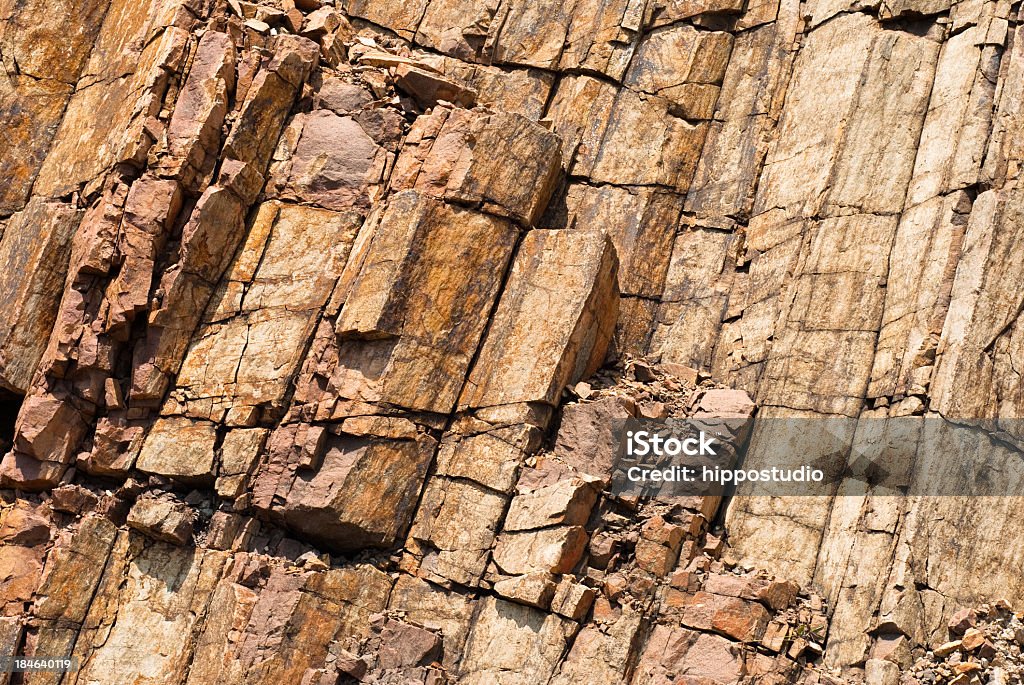 Sechseckige columnar - Lizenzfrei Architektonische Säule Stock-Foto