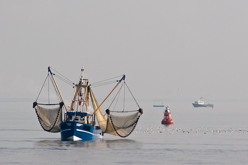 Fishing Trawler on the North Sea