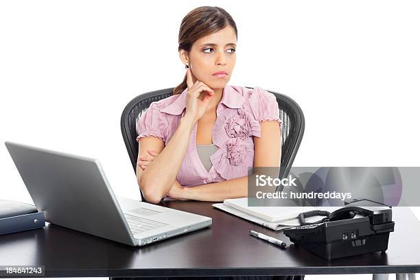 Businesswoman Pondering Stock Photo - Download Image Now - 20-29 Years, 30-39 Years, Adult