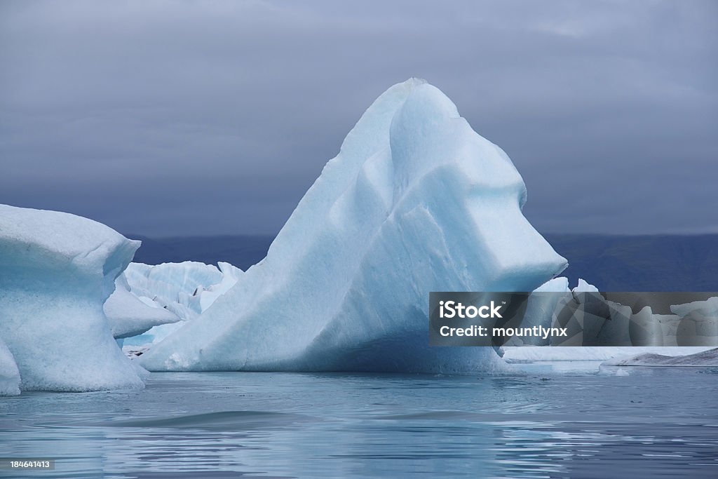 Icebergs: Jökulsárlón glacial Lago na Islândia - Royalty-free Calota de gelo Foto de stock
