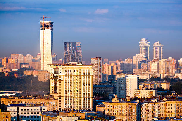 istock Moscow skyline at sunrise 184641872