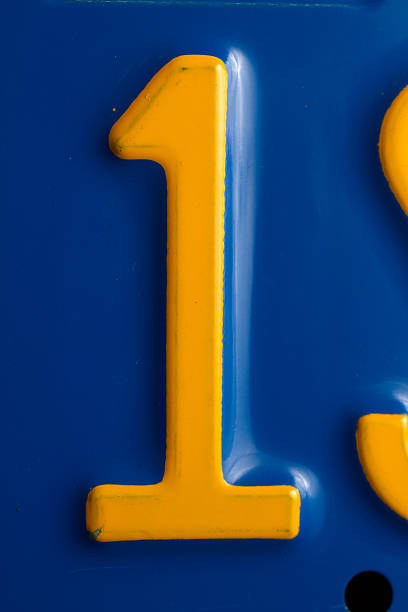 istock Part of a California License Plate 184642122
