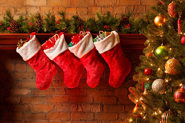 istock Stockings On Mantelpiece 184642229