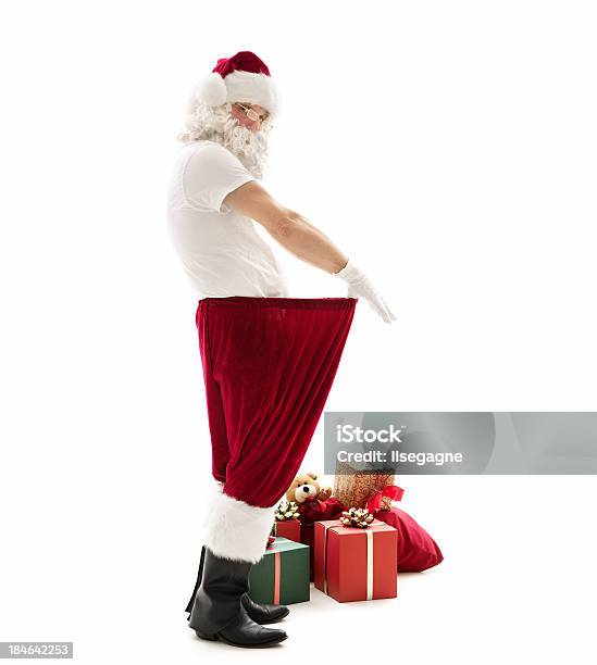 Santa Perdita Di Peso - Fotografie stock e altre immagini di Adulto - Adulto, Babbo Natale, Bianco