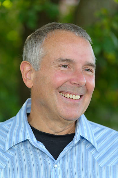 istock Senior Man Head Shot, Smiling 184642255