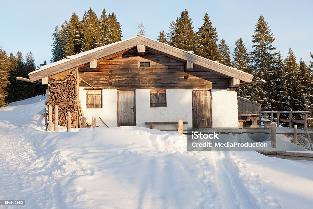 Mountain shed - Lizenzfrei Blockhütte Stock-Foto