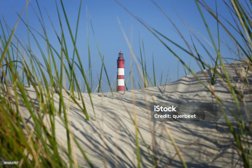 Leuchtturm in den Dünen/Amrum-Deutschland - Lizenzfrei Deutsche Nordseeregion Stock-Foto