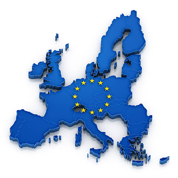 istock European Union map with flag 184642790