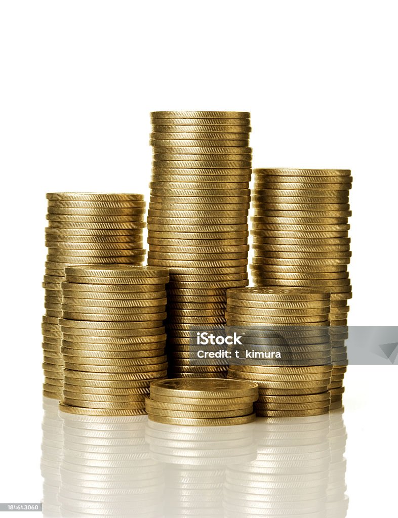 Monedas de oro - Foto de stock de Moneda libre de derechos