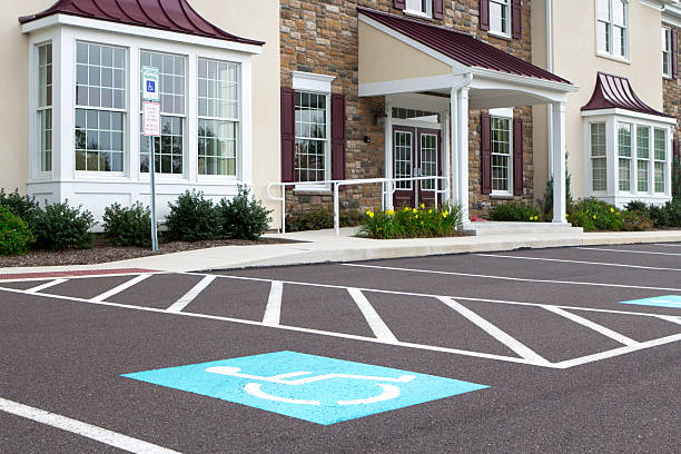 Handicap parking at a medical office