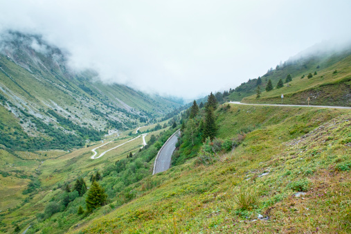 mountain road  to Col de Glandon