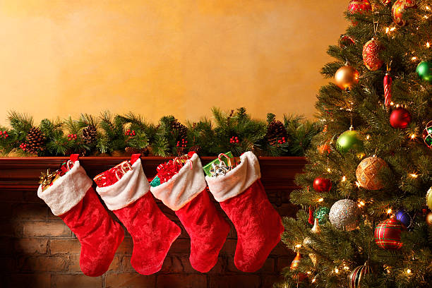 istock Stockings On Mantelpiece 184643973