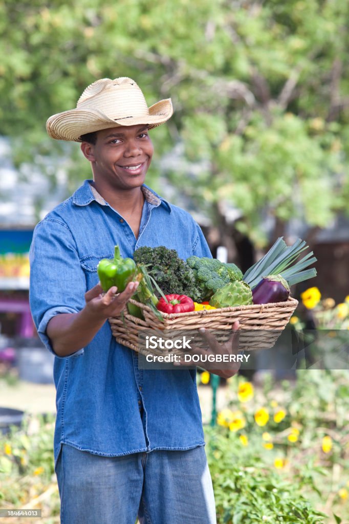 Organic Farmer Fresh Farm producePlease see similar images in my portfolio: Farmer Stock Photo