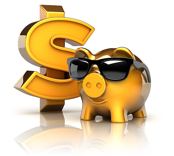 istock Piggy bank with dollar sign 184644280