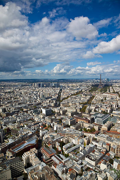 istock Eiffel Tower and Paris Cityscape View from Tour Montparnasse Roof 184644290