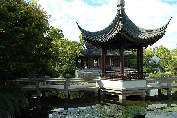 istock Chinese Building and Gardens 184644637