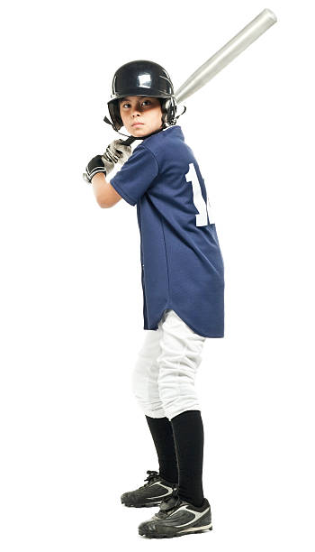 Young Baseball Player - Isolated  baseball isolated on white stock pictures, royalty-free photos & images