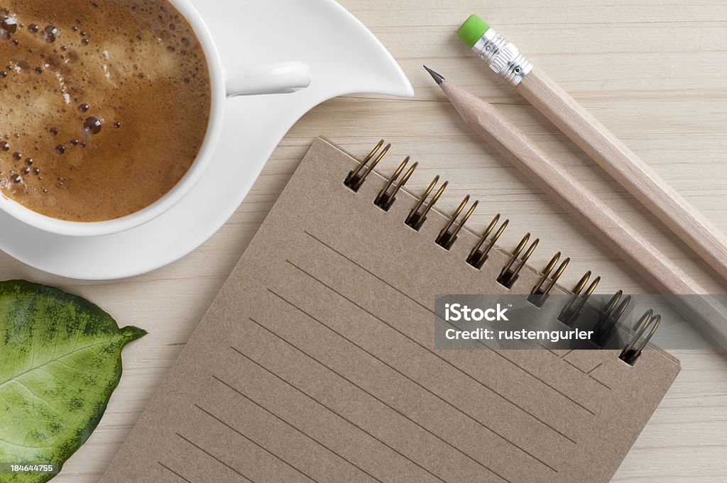Coffee cup Coffee cup and notebook Coffee - Drink Stock Photo