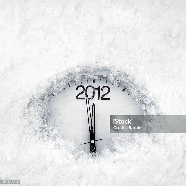 New Year 2012 Stock Photo - Download Image Now - Clock, Frozen, 12 O'Clock